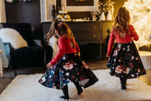 Charger l'image dans la galerie, Robe ENFANT - floral coeur haut rouge