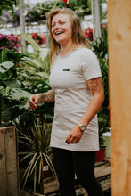 Charger l'image dans la galerie, T-Shirt Tunic courte - Blanc rayé rose