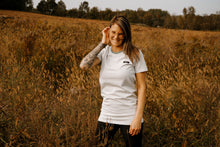 Charger l'image dans la galerie, T-Shirt Tunic courte - Blanc rayé doux vert