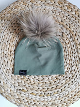 Charger l'image dans la galerie, Tuque kaki en coton - SUR COMMANDE