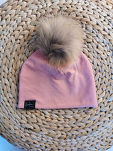Charger l'image dans la galerie, Tuque rose en coton - SUR COMMANDE "agencement nanö"