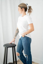 Charger l'image dans la galerie, T-shirt tunic courte - Blanc