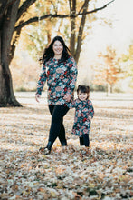 Charger l&#39;image dans la galerie, Robe enfant - Mélodie d&#39;automne noir