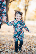 Charger l&#39;image dans la galerie, Robe enfant - Mélodie d&#39;automne noir