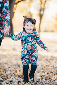 Robe enfant - Mélodie d'automne noir
