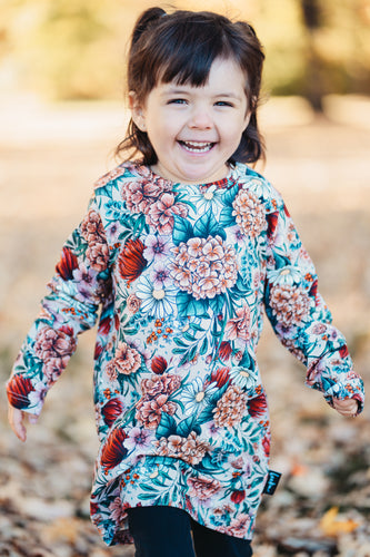 Tunique enfant - Mélodie d'automne beige