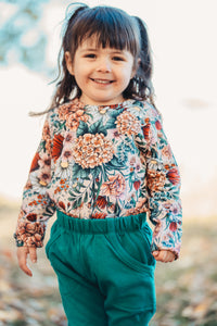 Tunique enfant - Mélodie d'automne beige
