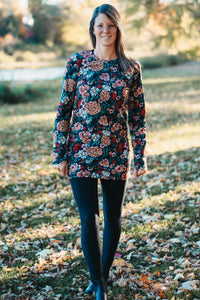 Tunique - Mélodie d'automne noir
