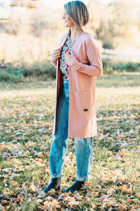 Veste longue - Rose FT