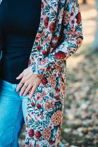 Veste longue - Mélodie d'automne beige