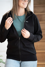 Charger l'image dans la galerie, Veste à zip courte - Signature Noir