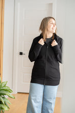 Charger l'image dans la galerie, Veste à zip courte - Signature Noir