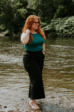 Charger l&#39;image dans la galerie, Camisole femme - Rib émeraude