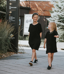 Robe à poche enfant nomade - Noir