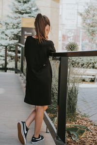 Robe à poche enfant nomade - Noir