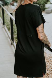 Robe à poche nomade - Noir