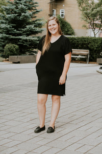 Robe à poche nomade - Noir