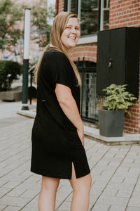 Robe à poche nomade - Noir