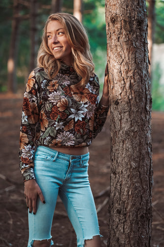 Crop hoodie - Douceur d'automne