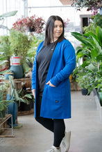 Charger l'image dans la galerie, Veste longue - Bleu Azur bambou ouaté