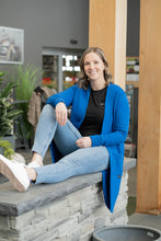 Charger l'image dans la galerie, Veste longue - Bleu Azur bambou ouaté