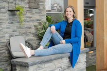 Charger l'image dans la galerie, Veste longue - Bleu Azur bambou ouaté