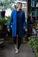 Charger l'image dans la galerie, Veste longue - Bleu Azur bambou ouaté