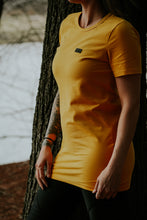 Charger l&#39;image dans la galerie, T-shirt tunic courte - Jaune soleil