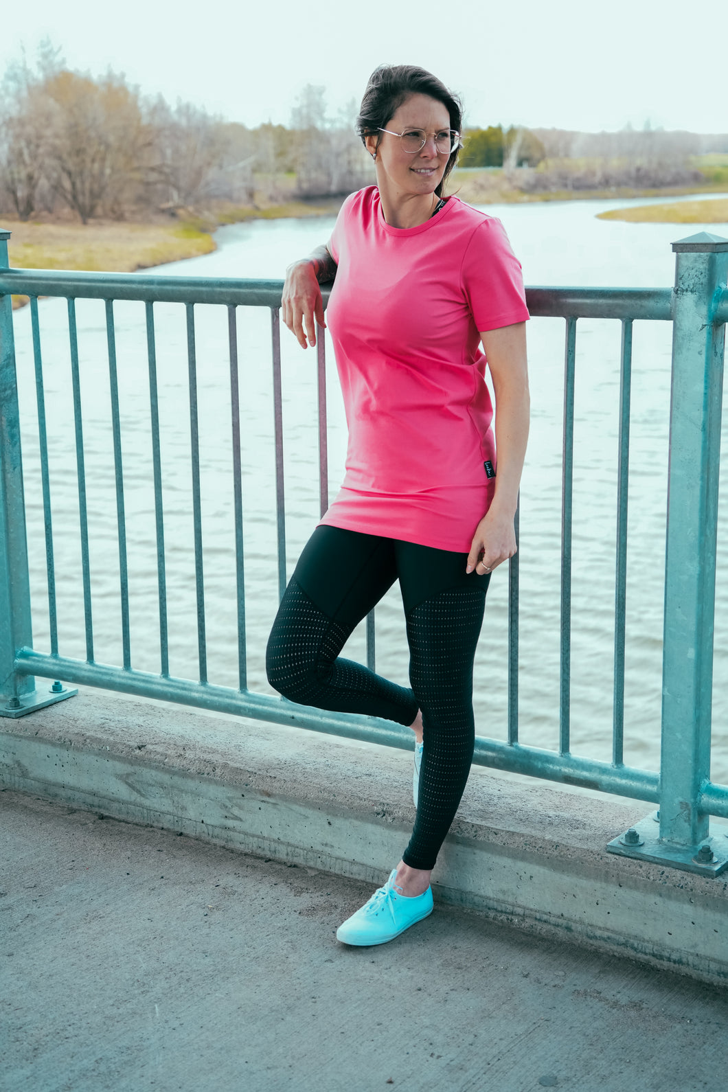 T-Shirt Tunic courte - Corail