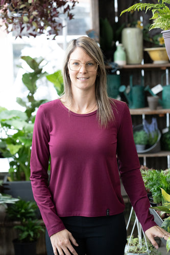 Chandail basic - Sangria