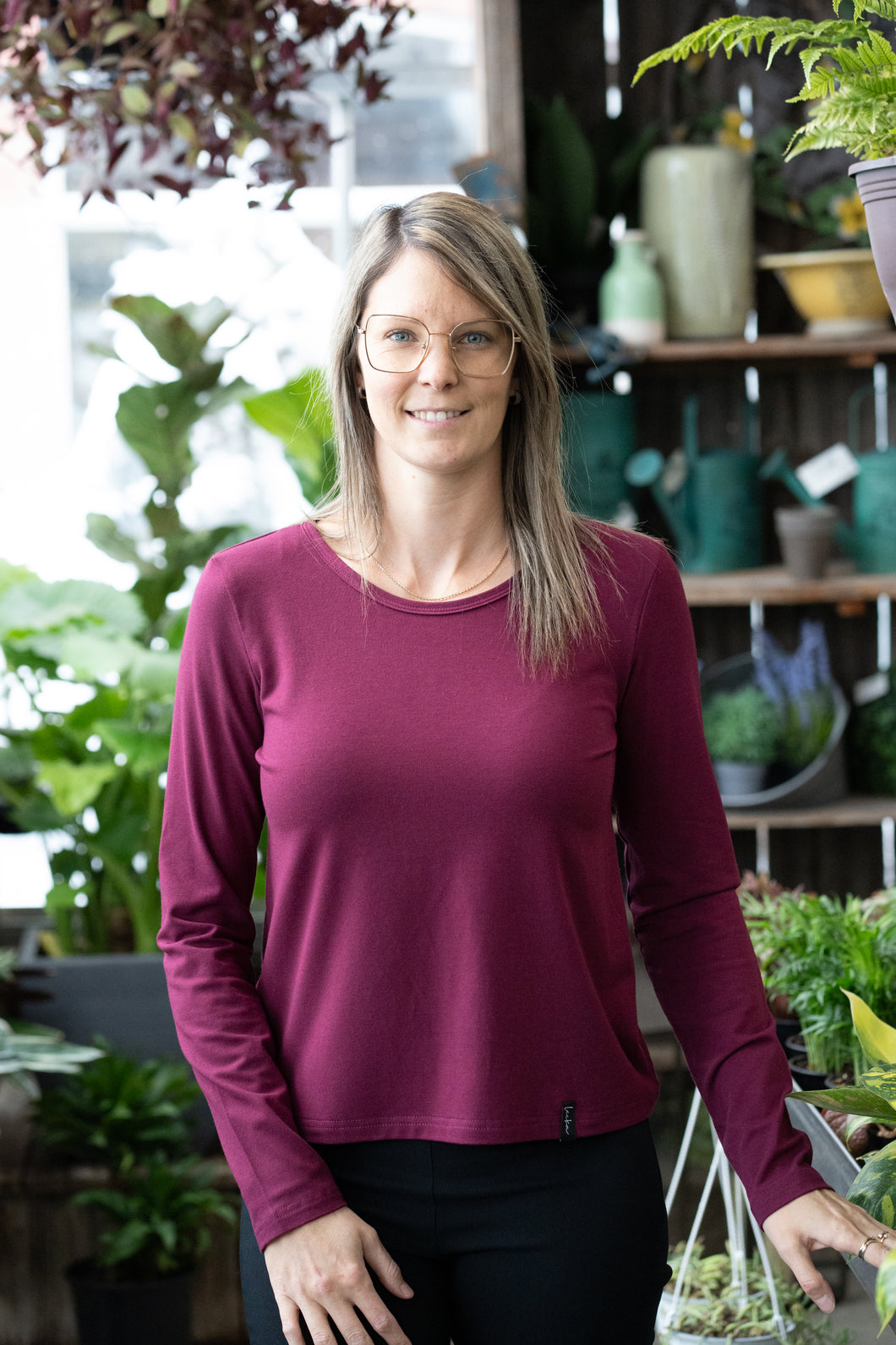 Chandail basic - Sangria