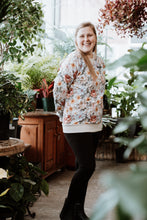 Charger l&#39;image dans la galerie, Crewneck femme - Fleuri latté