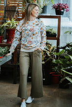 Charger l&#39;image dans la galerie, Crewneck femme - Fleuri latté