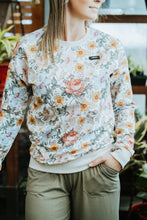 Charger l&#39;image dans la galerie, Crewneck femme - Fleuri latté