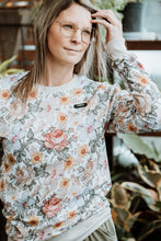 Charger l&#39;image dans la galerie, Crewneck femme - Fleuri latté