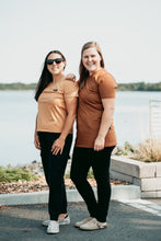 Charger l&#39;image dans la galerie, T-shirt tunic courte - Caramel