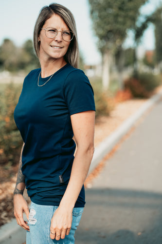 T-Shirt Tunic courte - Marine