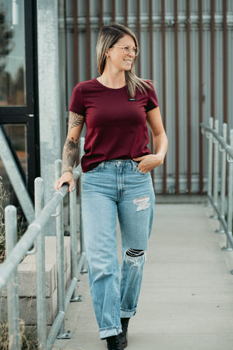 T-shirt basic - Bordeaux