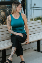 Charger l&#39;image dans la galerie, Camisole femme - Rib émeraude