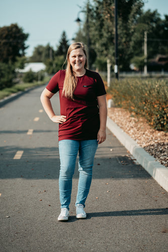 T-shirt tunic courte - Bordeaux