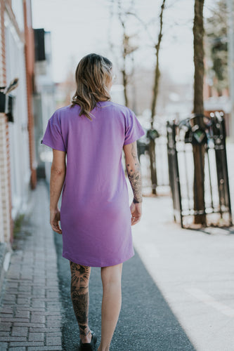 Robe oversize femme - Mauve
