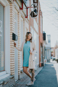 Robe oversize femme - Brise bleu