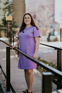 Robe oversize femme - Mauve