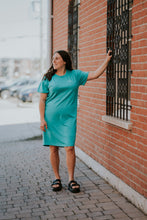 Charger l&#39;image dans la galerie, Robe oversize femme - Turquoise