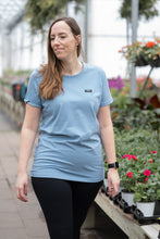 Charger l'image dans la galerie, T-shirt tunic courte - Bleu brume