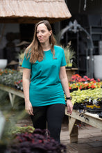 Charger l'image dans la galerie, T-shirt tunic courte - Aqua