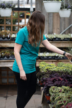 Charger l'image dans la galerie, T-shirt tunic courte - Aqua