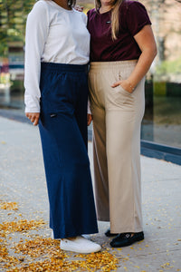Pantalon long évasé - Bleu indigo