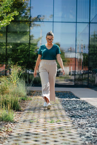 Pantalon long évasé - Avoine