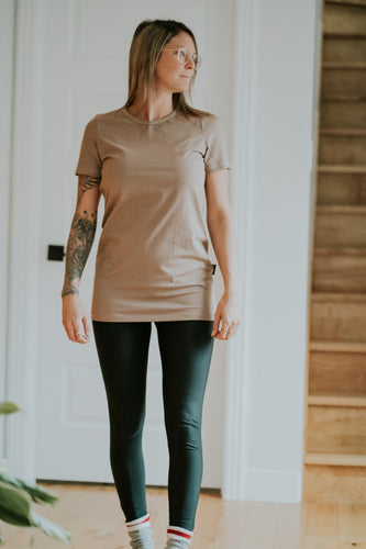 T-Shirt Tunic courte - Sable